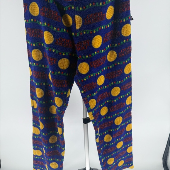 Kelloggs Other - Unisex Kellog's Leggo My Eggo Thick Fleece Pajama Bottoms Pants Blue Size Small